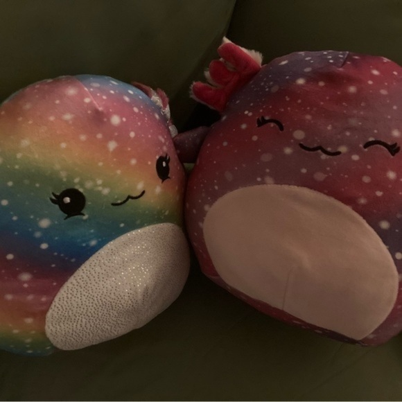 Squishmallow Axolotl Mystery Squad Ally & Caslina New with tush tags 8in - Picture 1 of 4